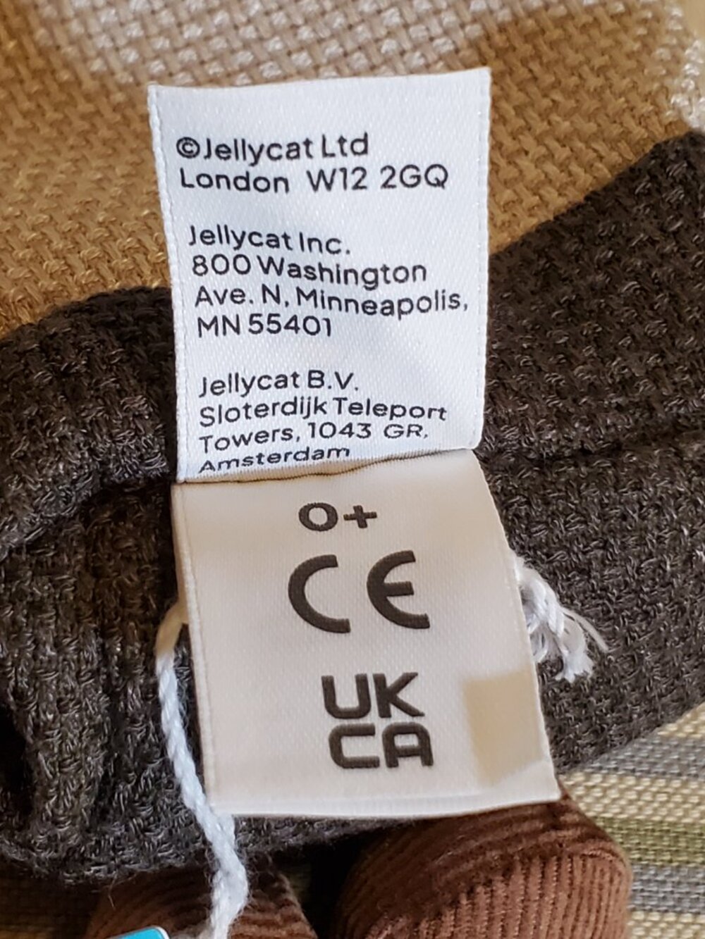 Jellycat AUTHENTIC Amuseables 'My Name is Steepy Tea Bag' Plush w/Dust Bag NWT - Picture 5 of 7